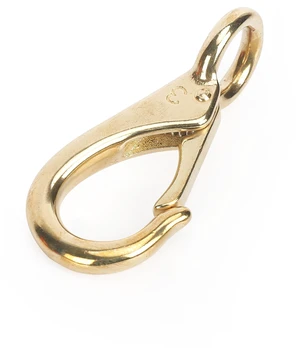Ozark Trail Brass Fixed Eye Boat Spring Snap Hook, 0.75in Ozark Trail Brass Fixed Eye Boat Spring Snap Hook, 0.75in