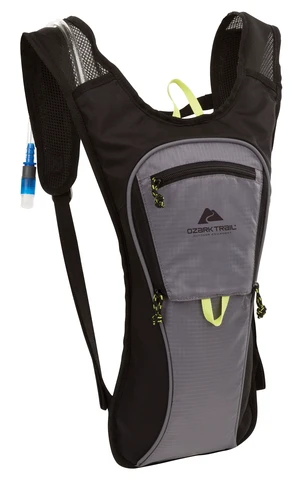 Ozark Trail Pearson Creek Hydration Pack 2L, Black and Gray Ozark Trail Pearson Creek Hydration Pack 2L, Black and Gray