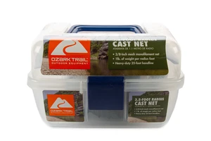 Ozark Trail Pro Series 3/8in Mesh 3.5ft Radius Cast Net for Bait Fishing Ozark Trail Pro Series 3/8in Mesh 3.5ft Radius Cast Net for Bait Fishing