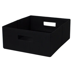Better Homes & Gardens Half-Size Fabric Storage Bin, Black Better Homes & Gardens Half-Size Fabric Storage Bin, Black