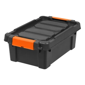 IRIS USA 3 Gallon Heavy Duty Plastic Storage Box, Black IRIS USA 3 Gallon Heavy Duty Plastic Storage Box, Black