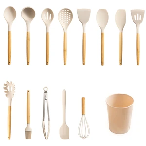 Mainstays Silicone & Bamboo Cooking Utensil Set, 14 Pieces Mainstays Silicone & Bamboo Cooking Utensil Set, 14 Pieces