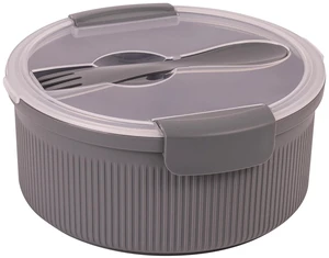 Mainstays 47oz Round Grey Food Storage Container Mainstays 47oz Round Grey Food Storage Container