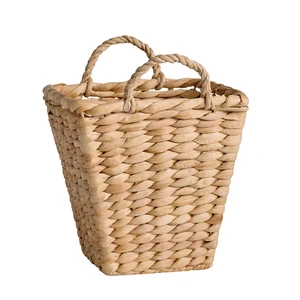 Better Homes & Gardens Water Hyacinth Tapered Basket with Loop Handles, 9in Better Homes & Gardens Water Hyacinth Tapered Basket with Loop Handles, 9in