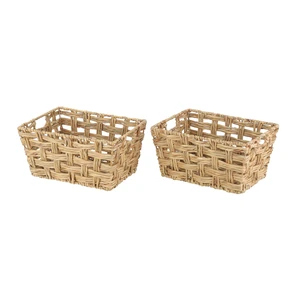 Better Homes & Gardens Medium Hyacinth Twist Storage Baskets with Handles, 2-Pack Better Homes & Gardens Medium Hyacinth Twist Storage Baskets with Handles, 2-Pack