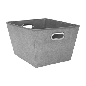 Simplify Large Grommet Storage Bin Basket, Heather Grey, Nonwoven Simplify Large Grommet Storage Bin Basket, Heather Grey, Nonwoven