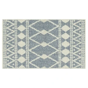 Mainstays Traditional Blue Diamond Indoor Accent Rug, 1ft8in x 2ft10in Mainstays Traditional Blue Diamond Indoor Accent Rug, 1ft8in x 2ft10in