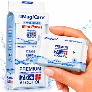 MagiCare Mini Travel Hand Wipes Alcohol Sanitizing MagiCare Mini Travel Hand Wipes Alcohol Sanitizing