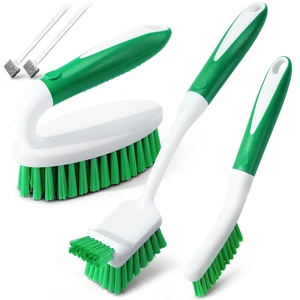 Holikme 5 Pack Cleaning Scrub Brushes for Floor, Green Holikme 5 Pack Cleaning Scrub Brushes for Floor, Green