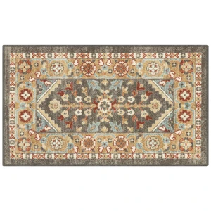 Mainstays Persian Border Medallion Loop Print Rust Brown Indoor Accent Rug, 1'8"x2'10" Mainstays Persian Border Medallion Loop Print Rust Brown Indoor Accent Rug, 1'8"x2'10"