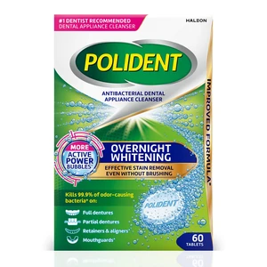 Polident Antibacterial Dental Appliance Cleanser Tablets, 60 Count Polident Antibacterial Dental Appliance Cleanser Tablets, 60 Count