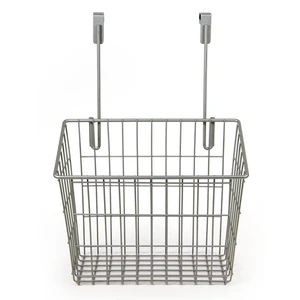 Mainstays Over-the-Cabinet Metal Basket Organizer, Silver Mainstays Over-the-Cabinet Metal Basket Organizer, Silver