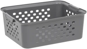 IRIS Medium Plastic Storage Basket, Gray IRIS Medium Plastic Storage Basket, Gray