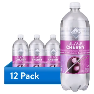 12-Pack Clear American Black Cherry Flavored Sparkling Water, 33.8 fl oz Bottles 12-Pack Clear American Black Cherry Flavored Sparkling Water, 33.8 fl oz Bottles
