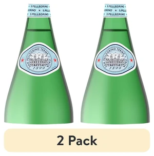 S.Pellegrino Sparkling Natural Mineral Water 750ml (25.3 fl oz) Glass Bottle (2 Pack) S.Pellegrino Sparkling Natural Mineral Water 750ml (25.3 fl oz) Glass Bottle (2 Pack)