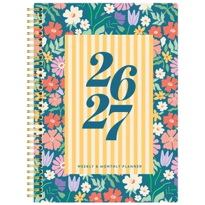 Pen+Gear 15-Month Monthly/Weekly Planner, 6.75in x 9in, Multicolor Floral, April 2026-June 2027 Pen+Gear 15-Month Monthly/Weekly Planner, 6.75in x 9in, Multicolor Floral, April 2026-June 2027