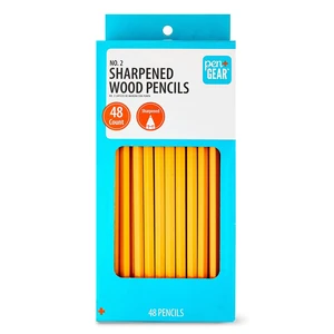Pen+Gear #2 HB Sharpened Wood Pencils, Yellow, 48 Count Pen+Gear #2 HB Sharpened Wood Pencils, Yellow, 48 Count