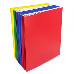 Pen+Gear Two Pocket Paper Portfolios, 50 Count, Assorted Colors, 11.80in x 9.80in Pen+Gear Two Pocket Paper Portfolios, 50 Count, Assorted Colors, 11.80in x 9.80in