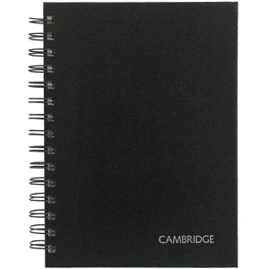 Cambridge Limited 5"x8" Medium Hardcover Business Writing Notebook, Black, 80 Sheets Cambridge Limited 5"x8" Medium Hardcover Business Writing Notebook, Black, 80 Sheets