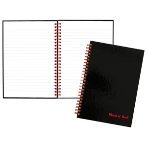 Black n' Red Notebook/Journal L67000, 8 1/4" x 5 7/8", Black/Red, 70 Pages Black n' Red Notebook/Journal L67000, 8 1/4" x 5 7/8", Black/Red, 70 Pages