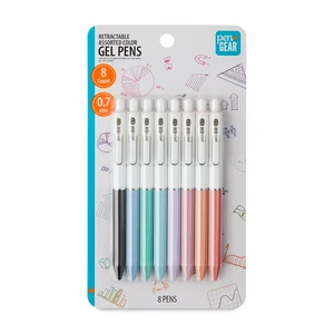 Pen+Gear Retractable Gel Pen, Medium Point, 0.7mm, Assorted Colors, 8 Count Pen+Gear Retractable Gel Pen, Medium Point, 0.7mm, Assorted Colors, 8 Count