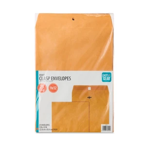 Pen+Gear Kraft Clasp Envelopes, 9in x 12in, 25 Count Pen+Gear Kraft Clasp Envelopes, 9in x 12in, 25 Count