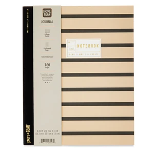 Pen+Gear Textured Stripe Journal, 8 x 10 in, 160 Ruled Pages, Adult Pen+Gear Textured Stripe Journal, 8 x 10 in, 160 Ruled Pages, Adult