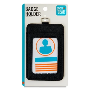 Pen+Gear Badge Holder Black Pen+Gear Badge Holder Black