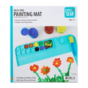 Pen+Gear Silicone Painting Mat 13.75 x 17 Inch with Paint Cup for Kids Pen+Gear Silicone Painting Mat 13.75 x 17 Inch with Paint Cup for Kids
