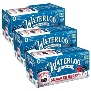 Waterloo Sparkling Water Summer Berry 12 fl oz, 8 Cans (3-Pack) Waterloo Sparkling Water Summer Berry 12 fl oz, 8 Cans (3-Pack)