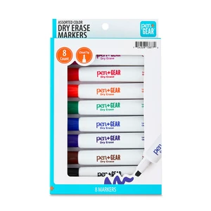 Pen+Gear Dry Erase Markers, Chisel Tip, Assorted Colors, 8 Count Pen+Gear Dry Erase Markers, Chisel Tip, Assorted Colors, 8 Count