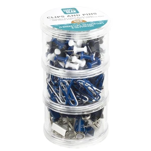 Pen + Gear 595466225 Clips and Pins Set, 295 Count, Assorted Color, 19mm and 33mm Pen + Gear 595466225 Clips and Pins Set, 295 Count, Assorted Color, 19mm and 33mm