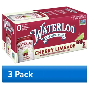 Waterloo Sparkling Water Cherry Limeade 12 fl oz Cans, 3-Pack (24 Cans) Waterloo Sparkling Water Cherry Limeade 12 fl oz Cans, 3-Pack (24 Cans)