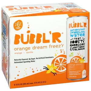 Bubbl'r Orange Dream Freez'r Antioxidant Sparkling Water 12fl oz 6-Pack Cans Bubbl'r Orange Dream Freez'r Antioxidant Sparkling Water 12fl oz 6-Pack Cans