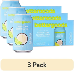 Bettergoods Coconut Lime Flavored Sparkling Water (3 Pack, 12 fl oz, 8 Cans) Bettergoods Coconut Lime Flavored Sparkling Water (3 Pack, 12 fl oz, 8 Cans)