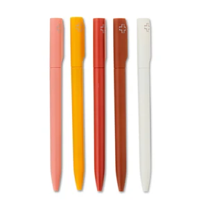 Pen+Gear Twist Ballpoint Ink Pen, Blue Ink, 5 Count, 0.5mm, Assorted Colors Pen+Gear Twist Ballpoint Ink Pen, Blue Ink, 5 Count, 0.5mm, Assorted Colors