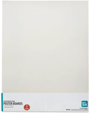 Pen+Gear White Heavyweight Grid Poster Board 22"x28" 5-Pack Pen+Gear White Heavyweight Grid Poster Board 22"x28" 5-Pack