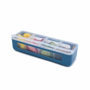 Melii Snackle Box 4-Compartment Snack Container with Lids, BPA-Free Food Storage for Kids & Adults, Travel & Crafts, Slate Melii Snackle Box 4-Compartment Snack Container with Lids, BPA-Free Food Storage for Kids & Adults, Travel & Crafts, Slate