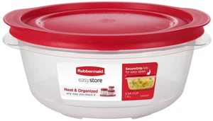 Rubbermaid EasyStore 5.94-Cup Round Food Storage Container with Lids Rubbermaid EasyStore 5.94-Cup Round Food Storage Container with Lids