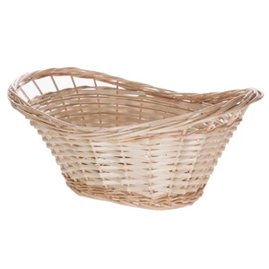 Mainstays 16.14in L x 11.42in W x 7.08in H Decorative Oval Split Willow Basket with Cutout Handles Mainstays 16.14in L x 11.42in W x 7.08in H Decorative Oval Split Willow Basket with Cutout Handles