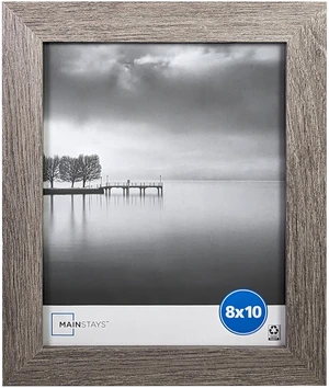 Mainstays 8 x 10 Rustic Gray Wide Bevel Gallery Picture Frame, Tabletop or Wall Display Mainstays 8 x 10 Rustic Gray Wide Bevel Gallery Picture Frame, Tabletop or Wall Display