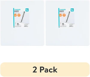 Pen+Gear Economy Binder, 1.5in O-Ring, White, 2 Pack Pen+Gear Economy Binder, 1.5in O-Ring, White, 2 Pack