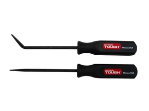 Hyper Tough Mini Handled Steel Pry Bar Set with Straight and Curved Blades Hyper Tough Mini Handled Steel Pry Bar Set with Straight and Curved Blades