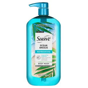 Suave Ocean Breeze Moisturizing Body Wash with Glycerin & Vitamin E, 30 fl oz Pump Suave Ocean Breeze Moisturizing Body Wash with Glycerin & Vitamin E, 30 fl oz Pump