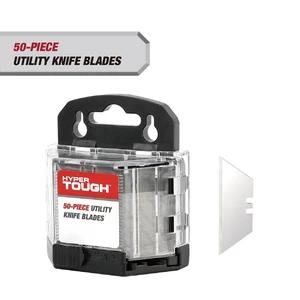 Hyper Tough 50-Piece Standard Utility Knife Blades with Blade Dispenser Hyper Tough 50-Piece Standard Utility Knife Blades with Blade Dispenser