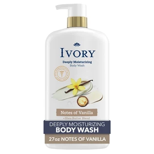 Ivory Deeply Moisturizing Body Wash, Vanilla Scent, 27 fl oz Ivory Deeply Moisturizing Body Wash, Vanilla Scent, 27 fl oz