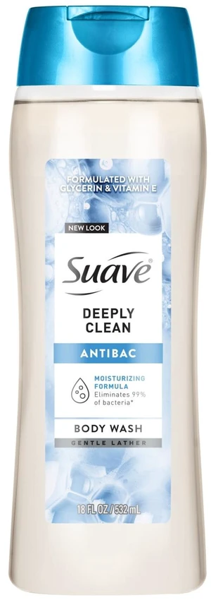 Suave Deeply Clean Antibacterial Body Wash with Glycerin and Vitamin E, 18 fl oz Suave Deeply Clean Antibacterial Body Wash with Glycerin and Vitamin E, 18 fl oz