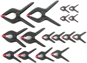 Hyper Tough TG60600C 16-Piece Assorted Spring Clamp Set Hyper Tough TG60600C 16-Piece Assorted Spring Clamp Set