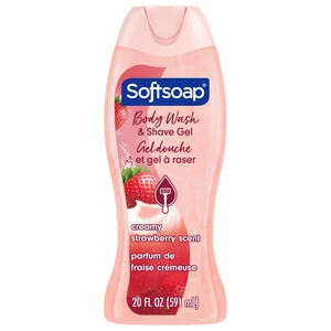 Softsoap Moisturizing Body Wash and Shave Gel, Helps Razor Glide, Creamy Strawberry Scent, 20fl oz Softsoap Moisturizing Body Wash and Shave Gel, Helps Razor Glide, Creamy Strawberry Scent, 20fl oz