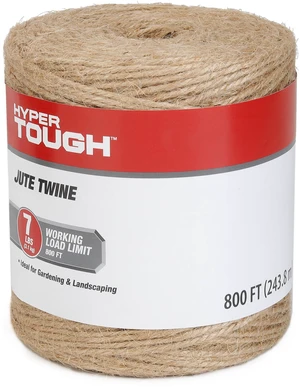 Hyper Tough 800 Feet Jute Twine Natural Hyper Tough 800 Feet Jute Twine Natural